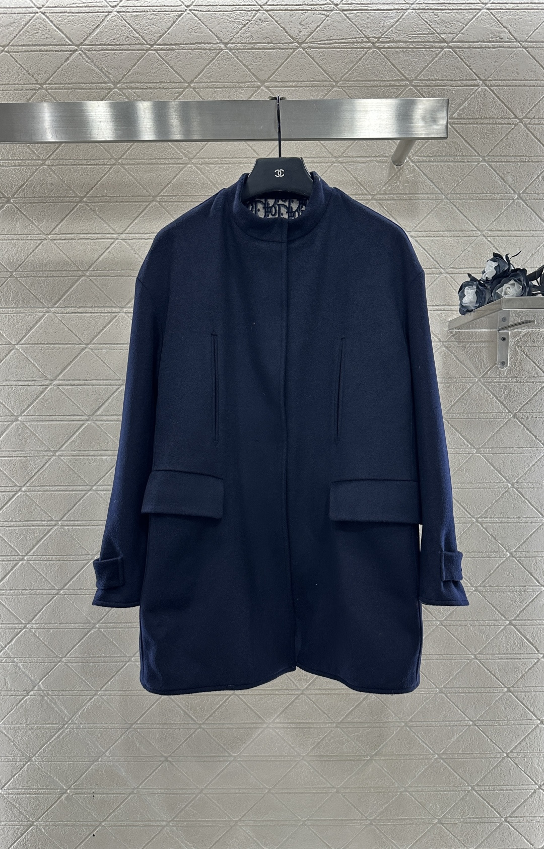 ♥Dio*♥2025新品上架 可拆卸围巾多穿毛呢外套定制YB进口羊毛毛呢材质，肌理明显，品相高级，围巾毛