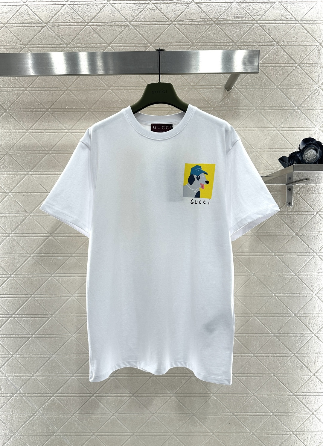 ♥Gucc*♥2025新品上架 圆领卡通印花𝑇𝑒𝑒定制YB原生全棉材质，质感细腻，舒适透气，宽松短袖裁剪