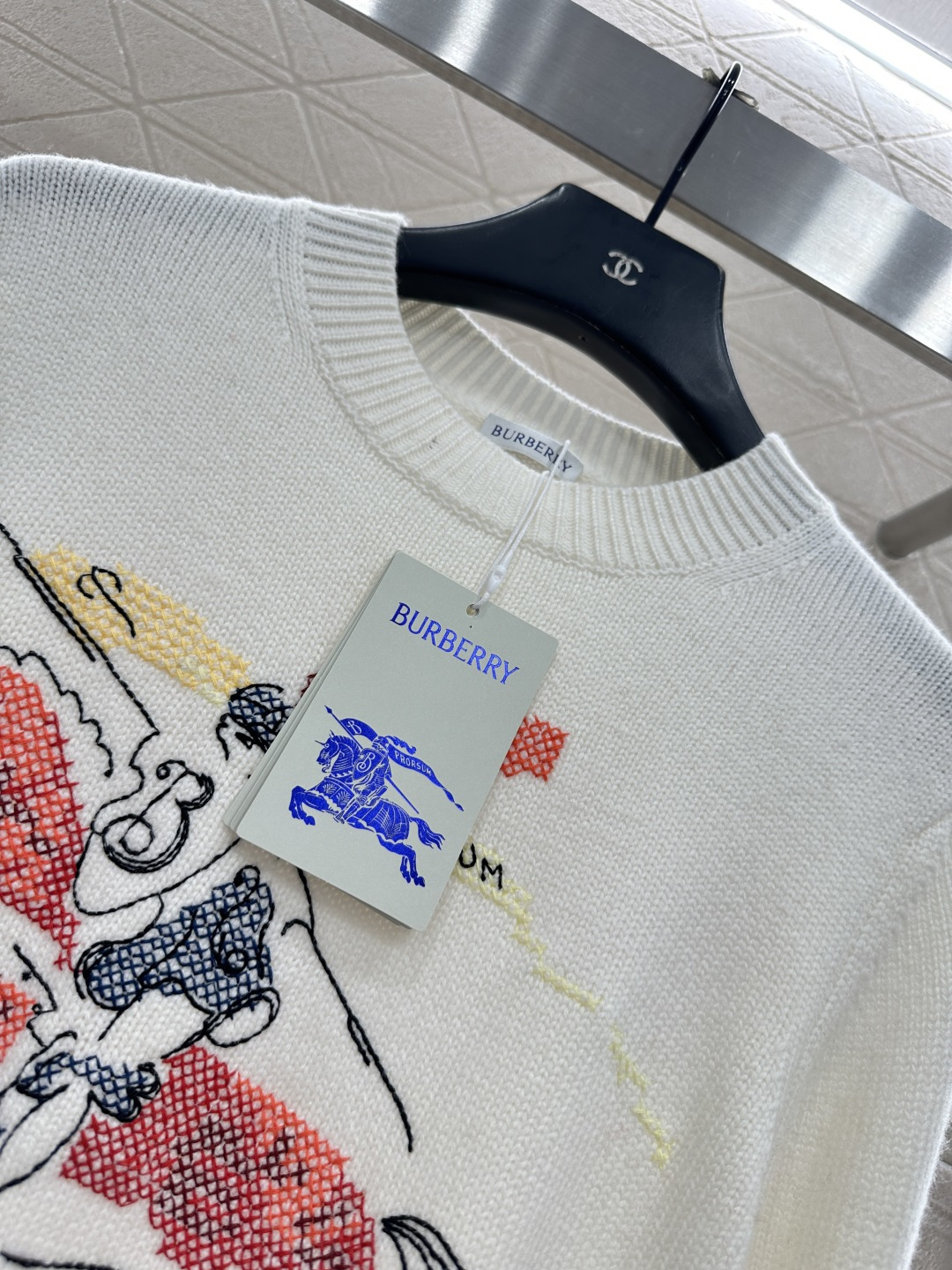 ♥BBR*♥2025新品上架 贺岁刺绣战马针织毛衣新年贺岁系列#定制YB羊毛纱线织造，穿搭舒适，质感十足