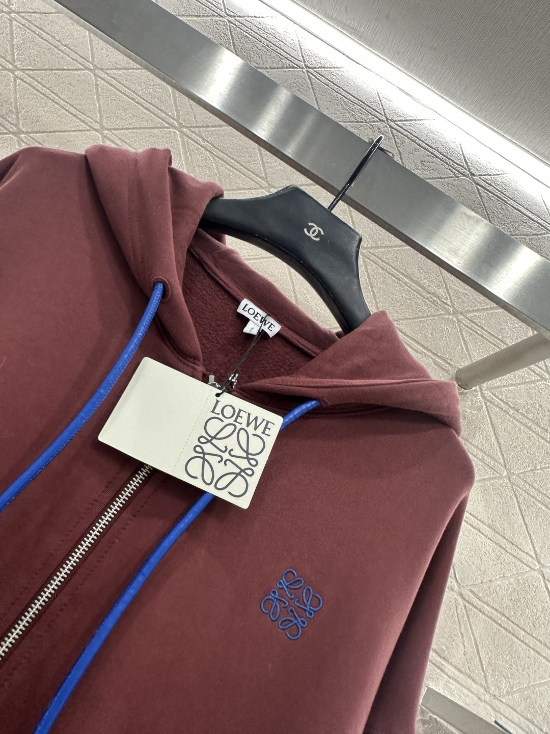 ♥Loew*♥2025新品上架 廓形连帽抽绳拉链卫衣外套定制YB原生全棉材质，舒适软糯，穿搭洋气，连帽拉