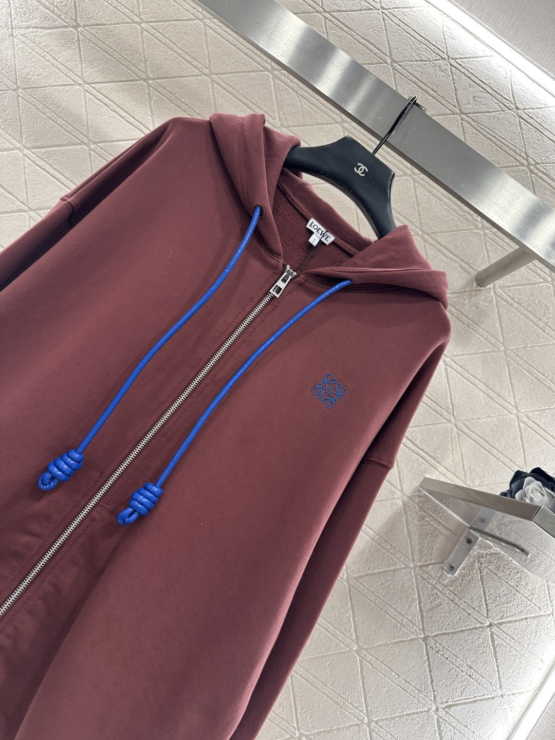 ♥Loew*♥2025新品上架 廓形连帽抽绳拉链卫衣外套定制YB原生全棉材质，舒适软糯，穿搭洋气，连帽拉