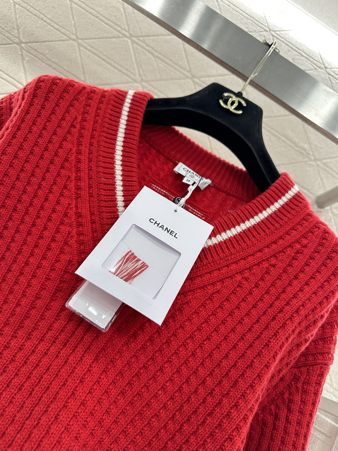 ♥Chane*♥2025新品上架 钩针竖列针织套头毛衣25coco滑雪🎿系列#定制YB羊毛纱线织造，质感