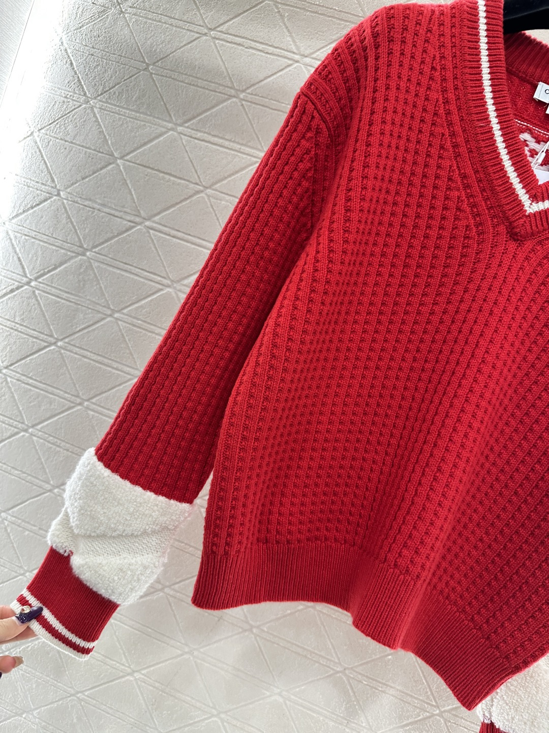 ♥Chane*♥2025新品上架 钩针竖列针织套头毛衣25coco滑雪🎿系列#定制YB羊毛纱线织造，质感