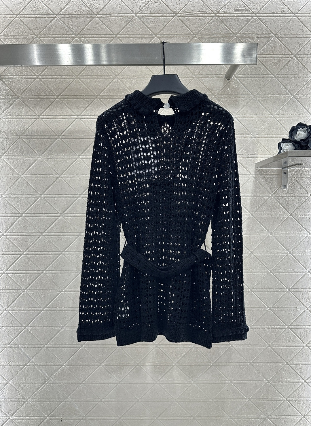 ♥Chane*♥2025新品上架 翻领收腰针织套头毛衣罩衫定制YB棉毛纱线织造，细腻舒适，品相高级，翻领