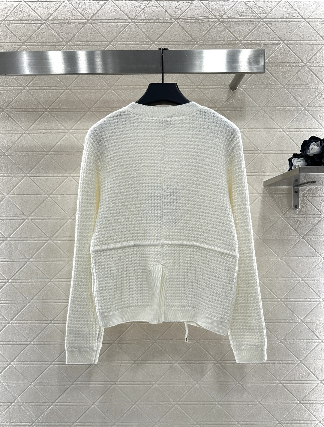 ♥Chane*♥2025新品上架 圆领针织开衫定制YB棉毛纱线织造，细腻舒适，品相高级，圆领针织开衫版型