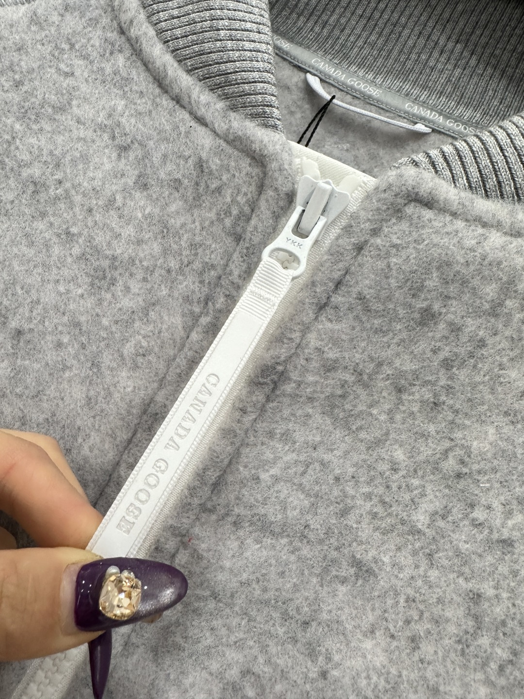 ♥Canada Goos*♥2025新品上架 毛呢棒球外套定制YB进口羊毛呢材质，质感柔软，保暖亲肤，立