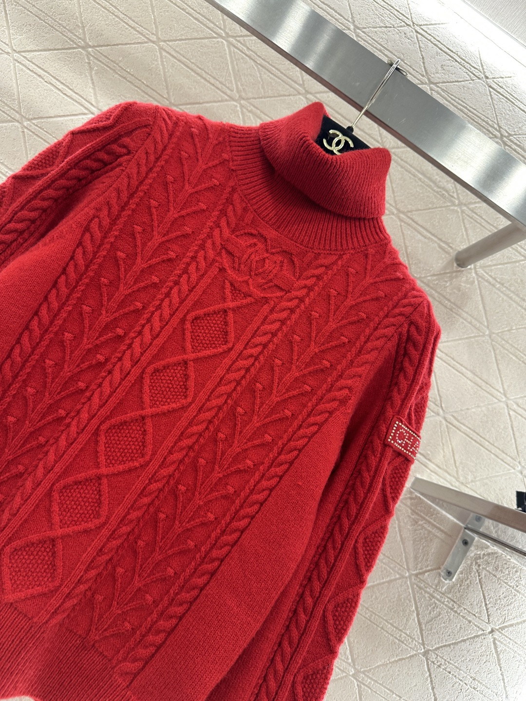 ♥Chane*♥2025新品上架 麻花钩针高龄打底上衣25coco滑雪🎿系列#定制YB羊绒羊毛纱线织造，