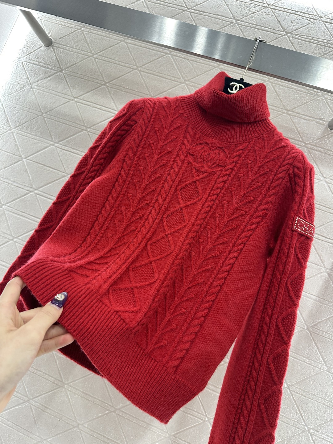 ♥Chane*♥2025新品上架 麻花钩针高龄打底上衣25coco滑雪🎿系列#定制YB羊绒羊毛纱线织造，