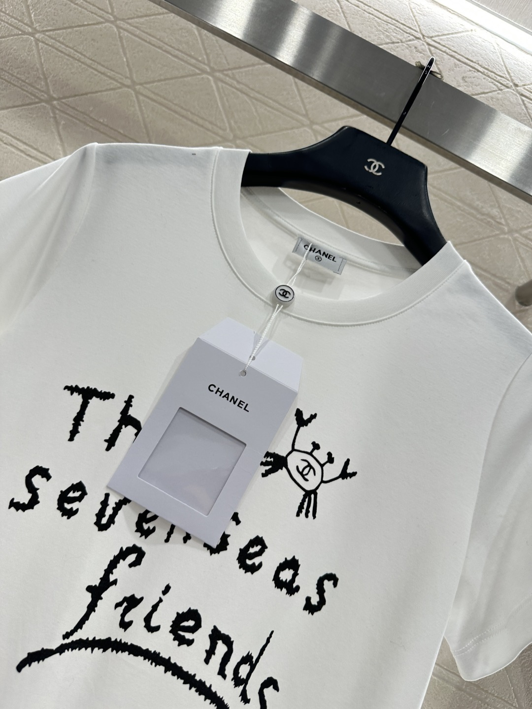 ♥Chane*♥2025新品上架 圆领涂鸦印花𝑇𝑒𝑒定制YB丝光全棉材质，质感细腻，舒适透气，常规短袖裁