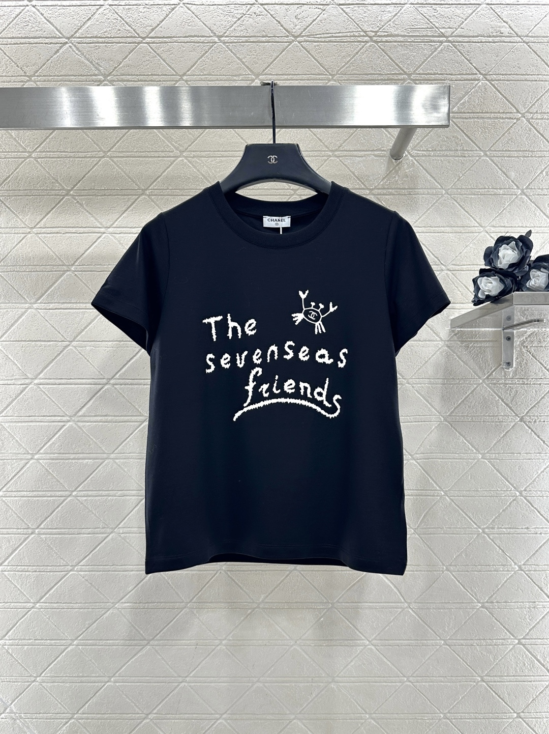 ♥Chane*♥2025新品上架 圆领涂鸦印花𝑇𝑒𝑒定制YB丝光全棉材质，质感细腻，舒适透气，常规短袖裁