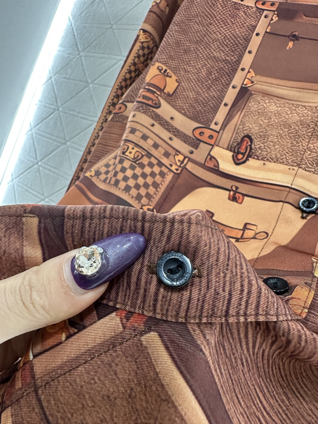 ♥Louis vuitto*♥2025新品上架 印花翻领衬衫长裤套装定制YB进口斜纹棉材质，质感细腻，垂