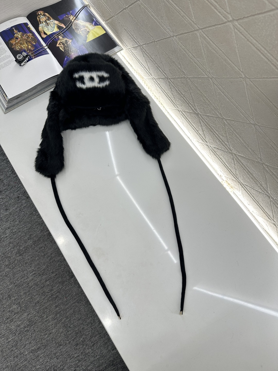 ♥Chane*♥2025新品上架 皮毛护耳挂绳雷锋帽25coco滑雪🎿系列#定制YB进口皮毛材质，贴合头