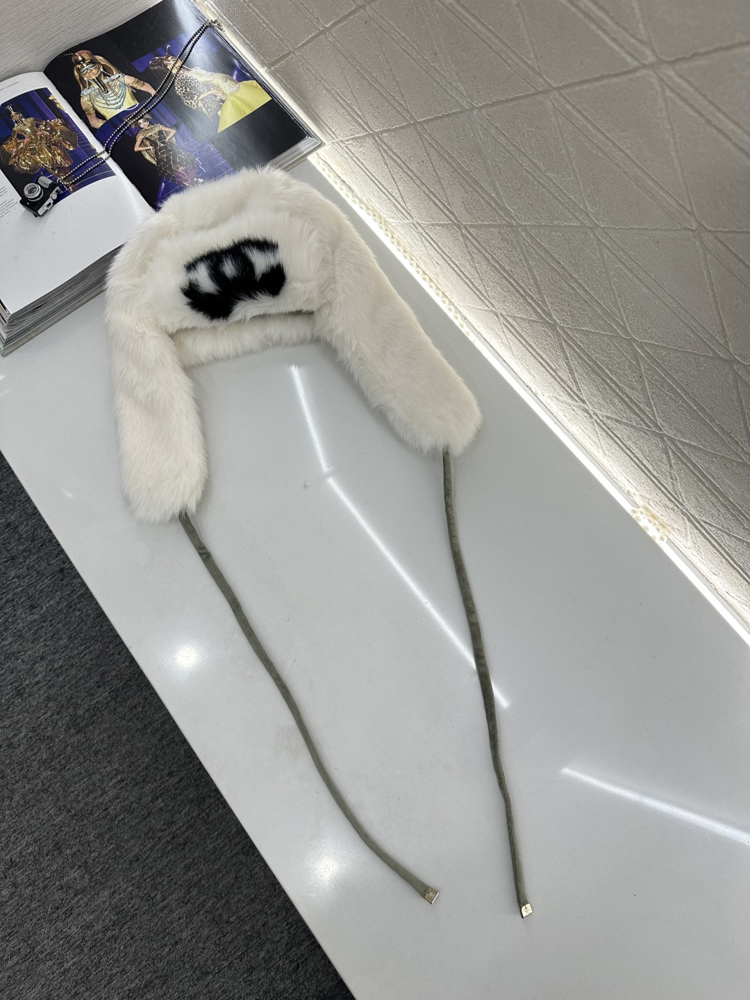 ♥Chane*♥2025新品上架 皮毛护耳挂绳雷锋帽25coco滑雪🎿系列#定制YB进口皮毛材质，贴合头