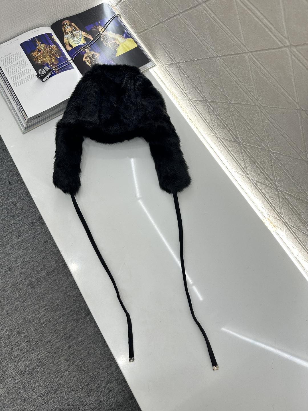 ♥Chane*♥2025新品上架 皮毛护耳挂绳雷锋帽25coco滑雪🎿系列#定制YB进口皮毛材质，贴合头