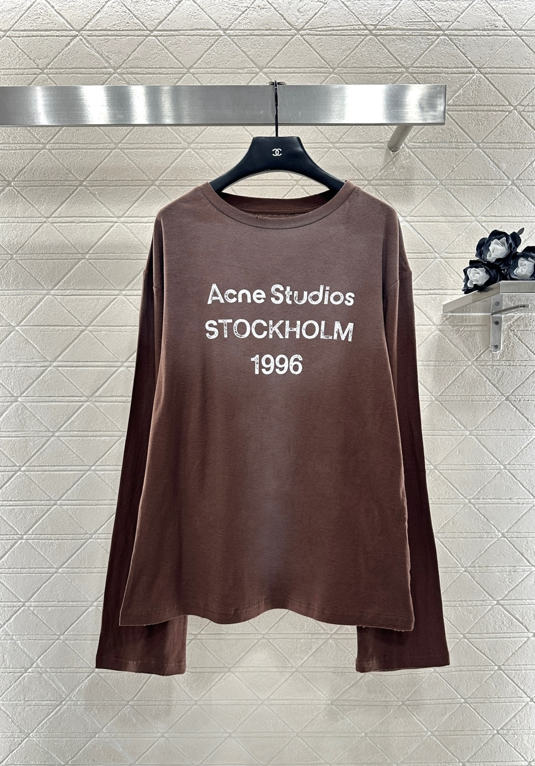 ♥Acne studio*♥2025新品上架 重工水洗做旧字母上衣定制YB亚麻棉材质，质感舒适，弹力好穿