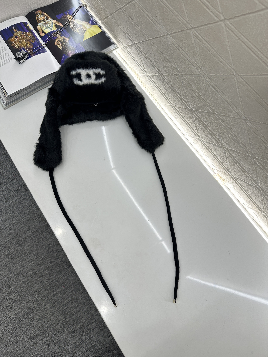 ♥Chane*♥2025新品上架 皮毛护耳挂绳雷锋帽25coco滑雪🎿系列#定制YB进口皮毛材质，贴合头