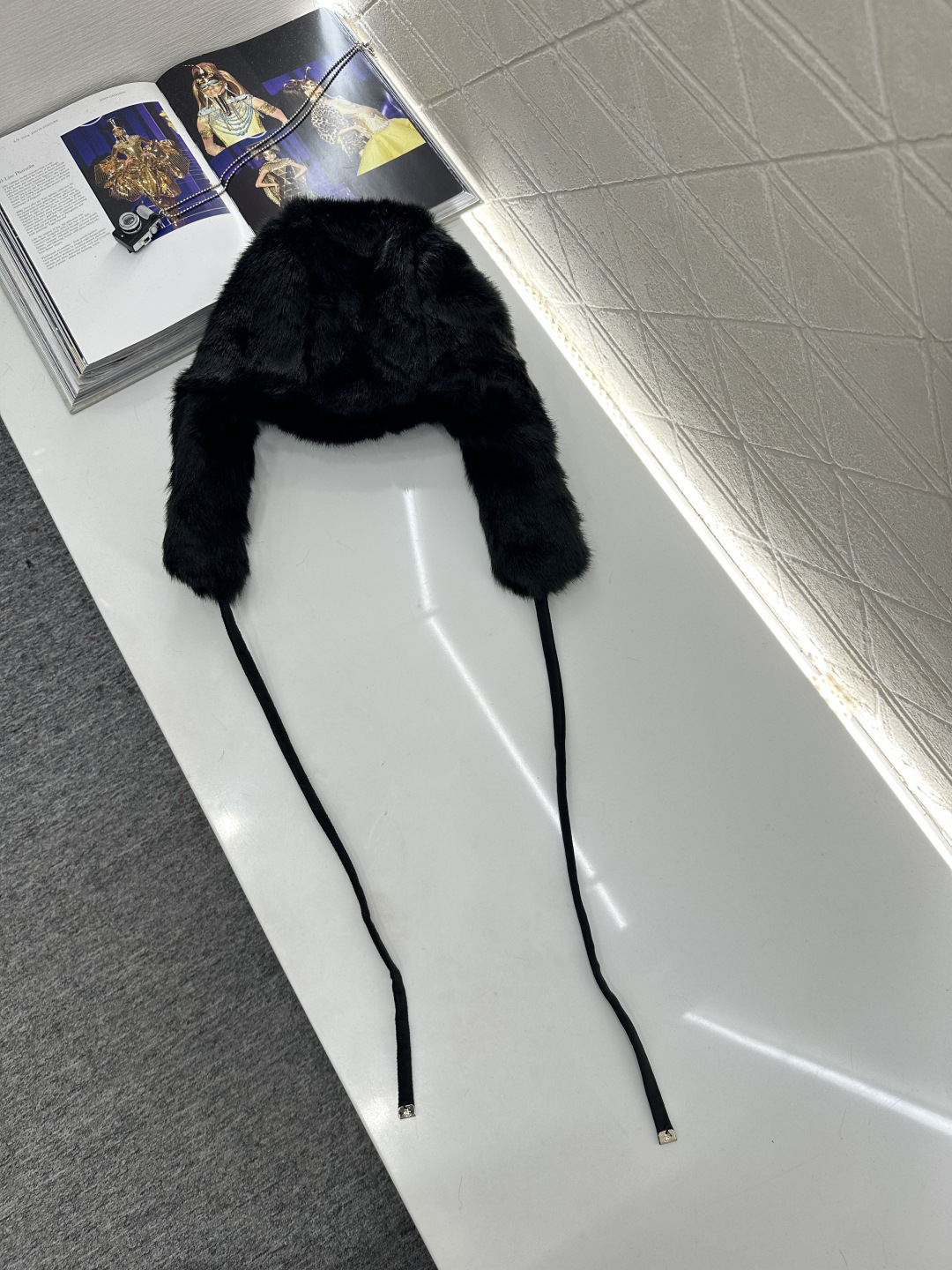 ♥Chane*♥2025新品上架 皮毛护耳挂绳雷锋帽25coco滑雪🎿系列#定制YB进口皮毛材质，贴合头