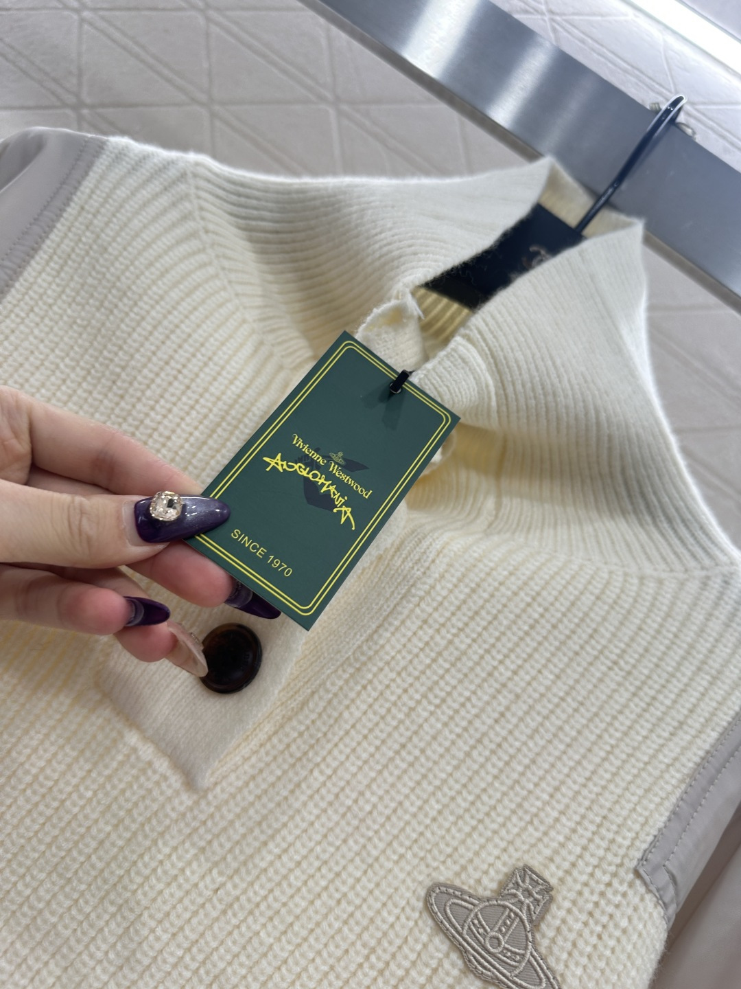 ♥West vivienn*♥2025新品上架 高领土星徽标针织毛衣定制YB羊毛纱线织造，质感高级，穿搭