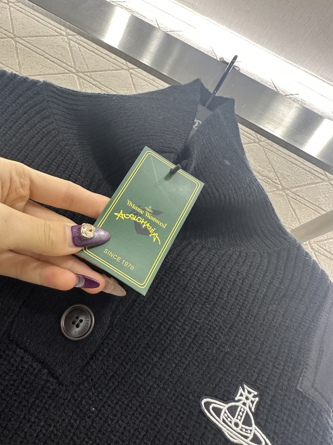 ♥West vivienn*♥2025新品上架 高领土星徽标针织毛衣定制YB羊毛纱线织造，质感高级，穿搭