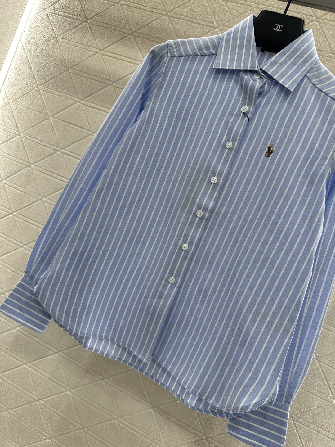 ♥RalP。h Lauren*♥2025新品上架 条纹长袖衬衫定制YB斜纹全棉材质，质感细腻，穿搭舒适，