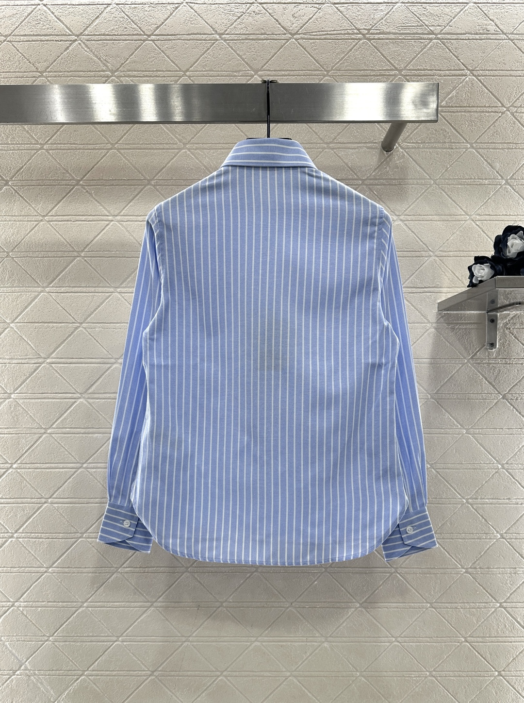 ♥RalP。h Lauren*♥2025新品上架 条纹长袖衬衫定制YB斜纹全棉材质，质感细腻，穿搭舒适，