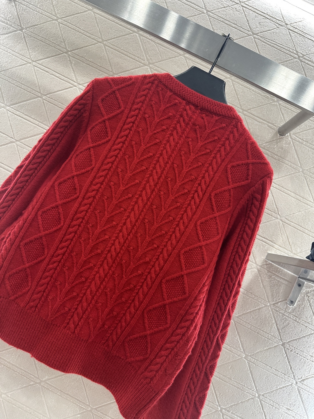 ♥Chane*♥2025新品上架 钩针圆领针织开衫25coco滑雪🎿系列#定制YB羊绒羊毛纱线织造，柔软