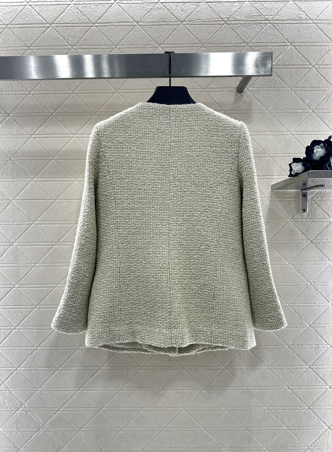 ♥Chane*♥2025新品上架 圆领洋装外套长裤套装定制YB进口粗纺羊毛呢材质，质感高级，品相十足，圆