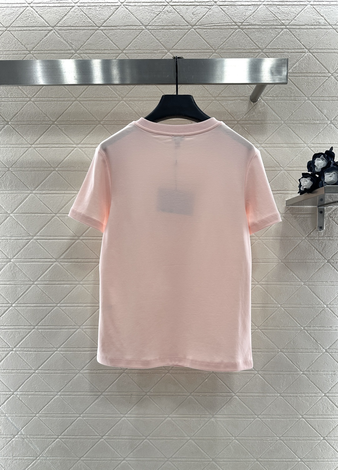 ♥Loew*♥2025新品上架 订珠水钻字母𝑇𝑒𝑒定制YB丝光全棉材质，透气舒适，质感十足，常规短袖T恤