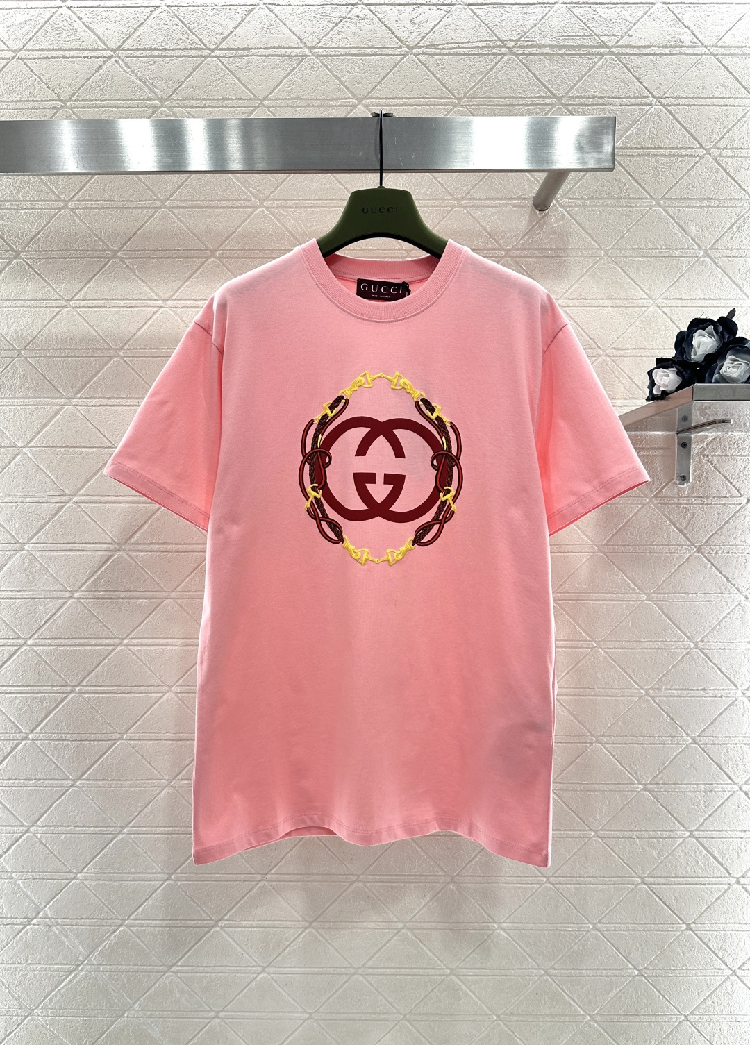 ♥Gucc*♥2026新品上架 贺岁起泡印花圆领𝑇𝑒𝑒新年贺岁系列#定制YB原生全棉材质，透气舒适，质感