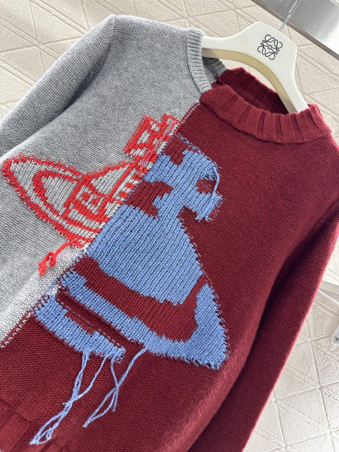 ♥West Vivienn*♥2025新品上架 拼接土星针织毛衣定制YB羊毛纱线织造，质感细腻，穿搭舒适