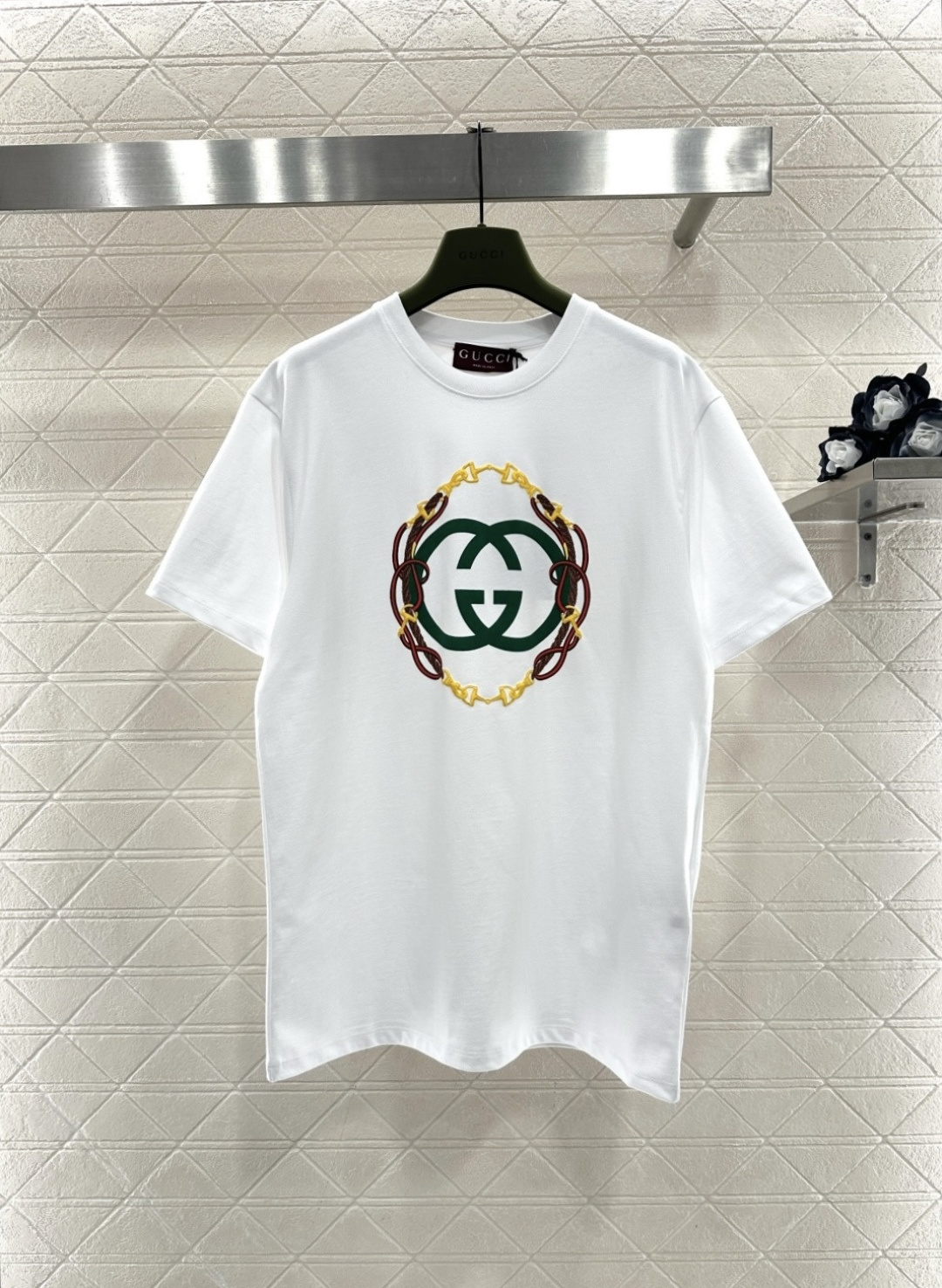 ♥Gucc*♥2026新品上架 贺岁起泡印花圆领𝑇𝑒𝑒新年贺岁系列#定制YB原生全棉材质，透气舒适，质感