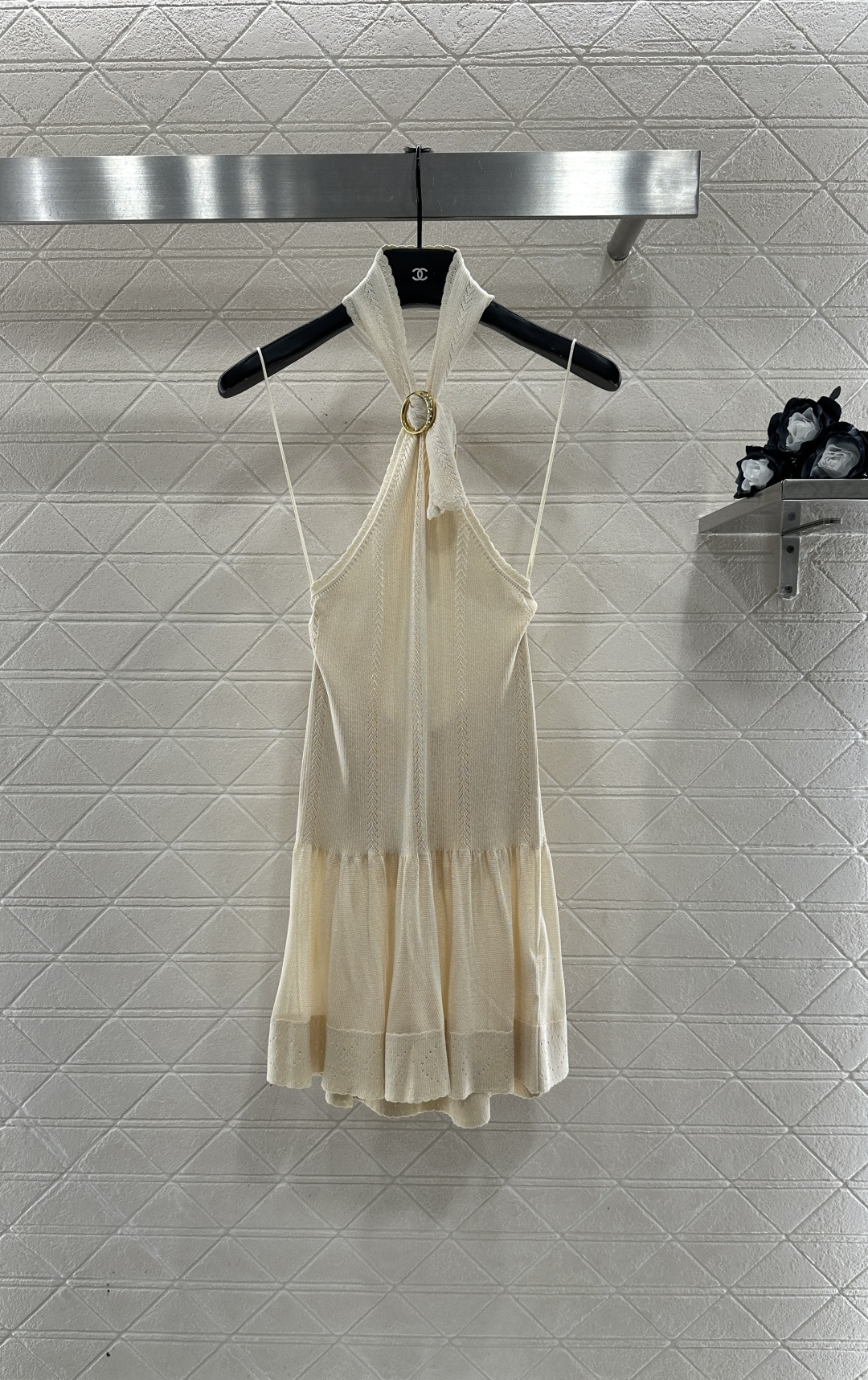 ♥Chane*♥2026新品上架 针织挂脖吊带背心定制YB丝毛纱线织造，舒适细腻，透气好穿，针织挂脖吊带