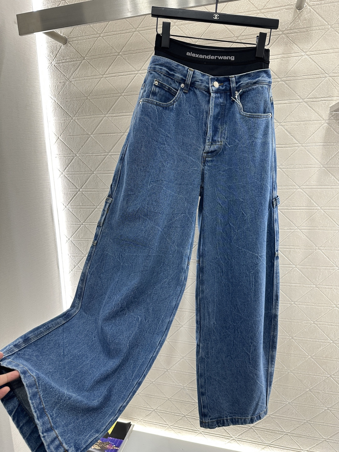 ♥Alexander wab*♥2026新品上架 腰头可拆卸牛仔弯刀裤定制YB斜纹棉牛仔材质，透气性佳，