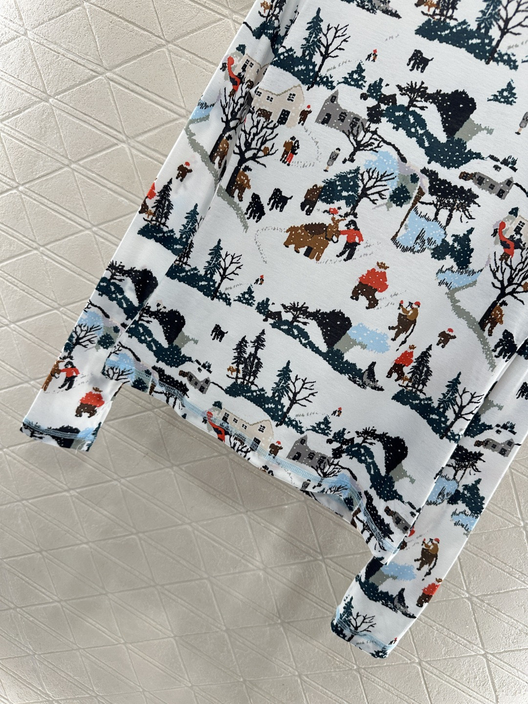 ♥Chane*♥2025新品上架 圆领滑雪印花上衣25coco圣诞滑雪🎿系列#定制YB进口棉毛材质，质感