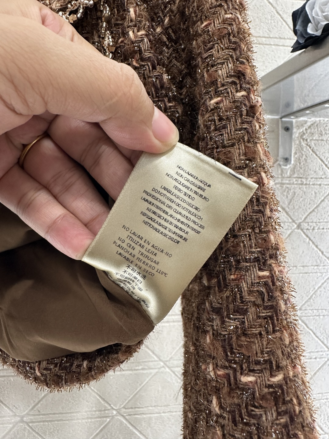 ♥Chane*♥2025新品上架 立领编织外套半裙套装定制YB进口粗纺毛呢材质，质感高级，品相十足，立领