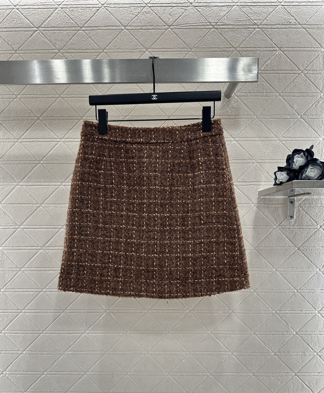 ♥Chane*♥2025新品上架 立领编织外套半裙套装定制YB进口粗纺毛呢材质，质感高级，品相十足，立领