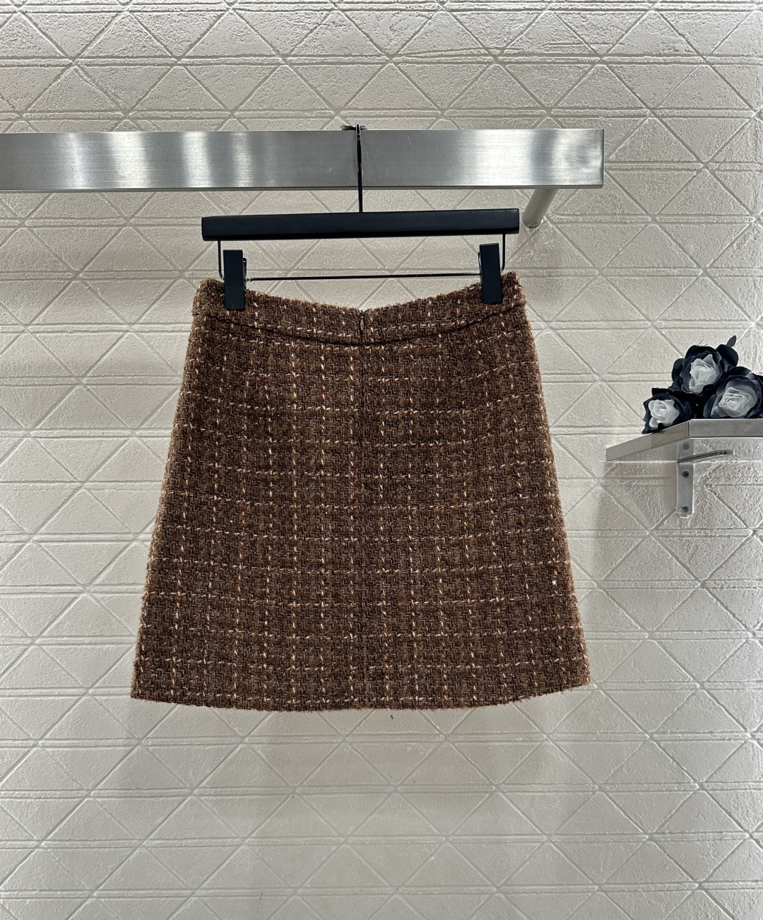 ♥Chane*♥2025新品上架 立领编织外套半裙套装定制YB进口粗纺毛呢材质，质感高级，品相十足，立领