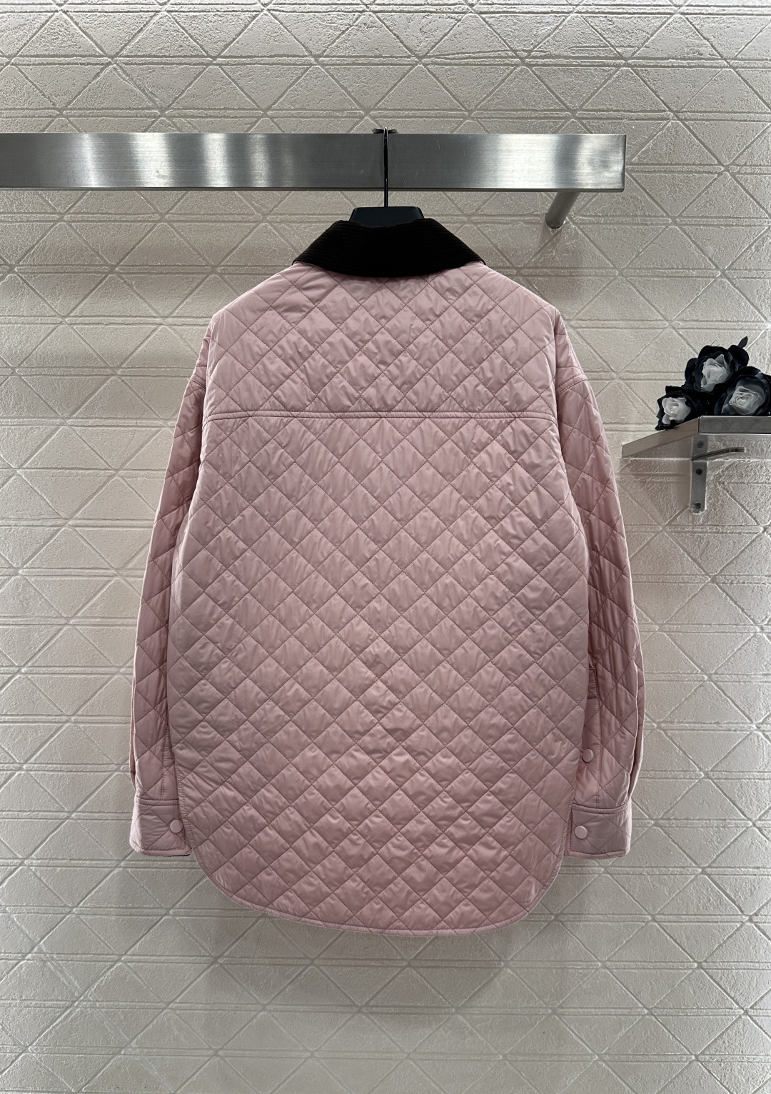 ♥Loew*♥2025新品上架 灯芯绒领菱格棉服外套定制YB防风防水尼龙材质，羽绒棉填充内里，整件轻盈保