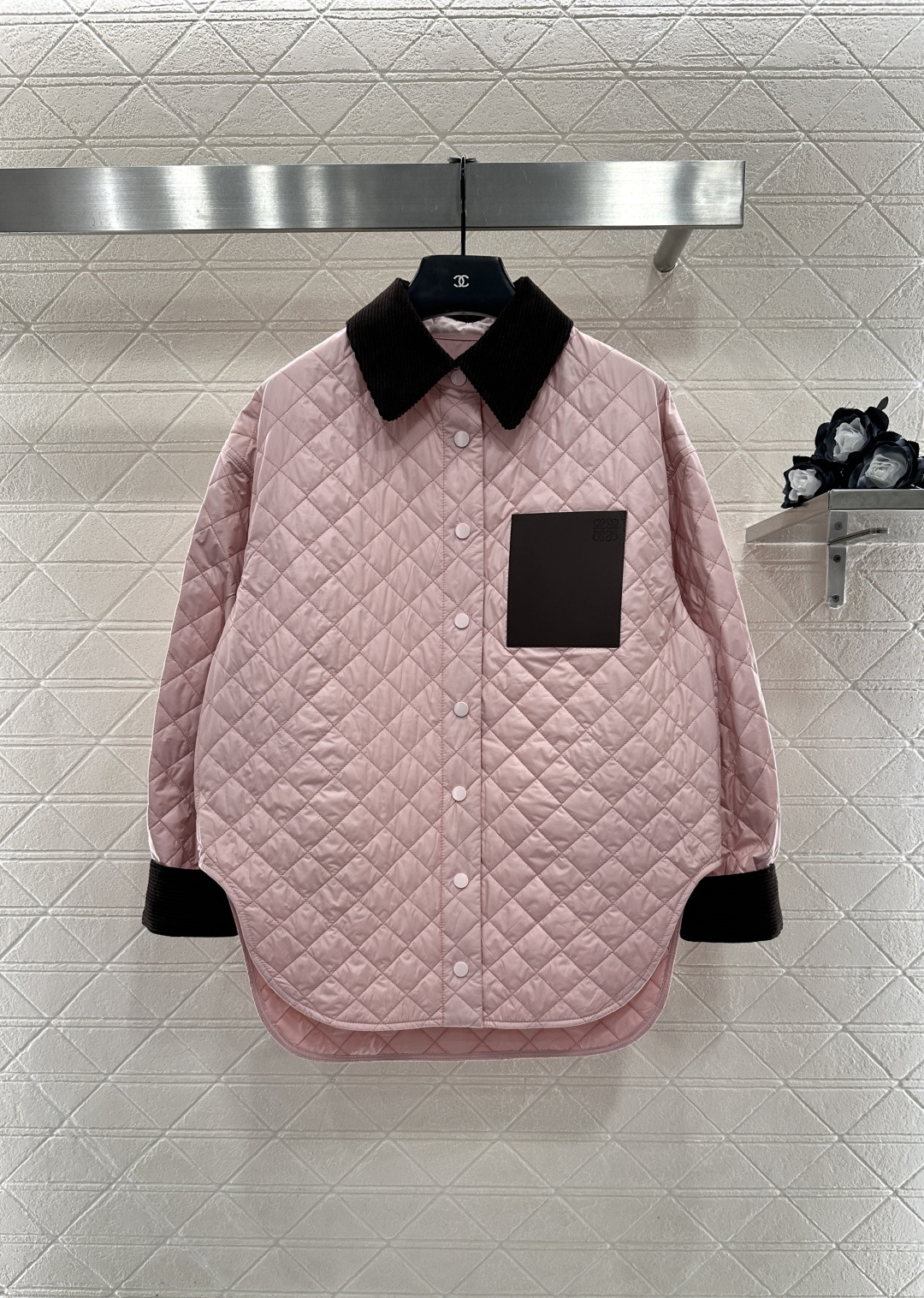 ♥Loew*♥2025新品上架 灯芯绒领菱格棉服外套定制YB防风防水尼龙材质，羽绒棉填充内里，整件轻盈保