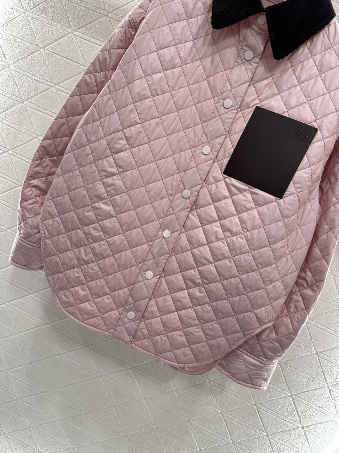 ♥Loew*♥2025新品上架 灯芯绒领菱格棉服外套定制YB防风防水尼龙材质，羽绒棉填充内里，整件轻盈保