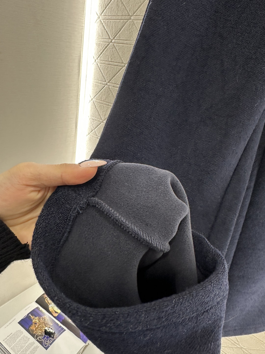 ♥Miumi♥2025新品上架 抽绳阔腿长裤定制YB进口羊毛混纺材质，质感高级，穿搭舒适，内里加绒，秋冬