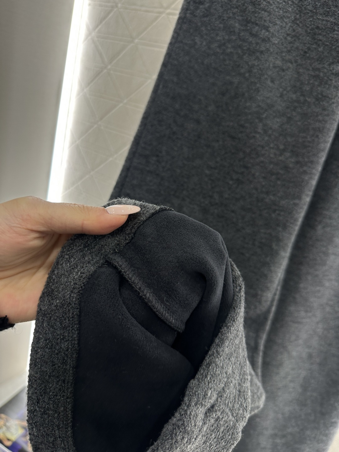 ♥Miumi♥2025新品上架 抽绳阔腿长裤定制YB进口羊毛混纺材质，质感高级，穿搭舒适，内里加绒，秋冬