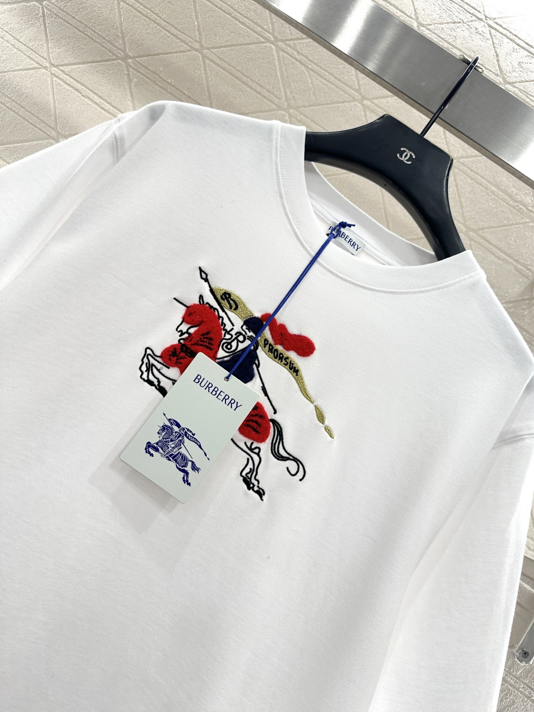 ♥BBR*♥2026新品上架 贺岁圆领战马徽标𝑇𝑒𝑒新年贺岁系列#定制YB原生全棉材质，质感细腻，舒适透