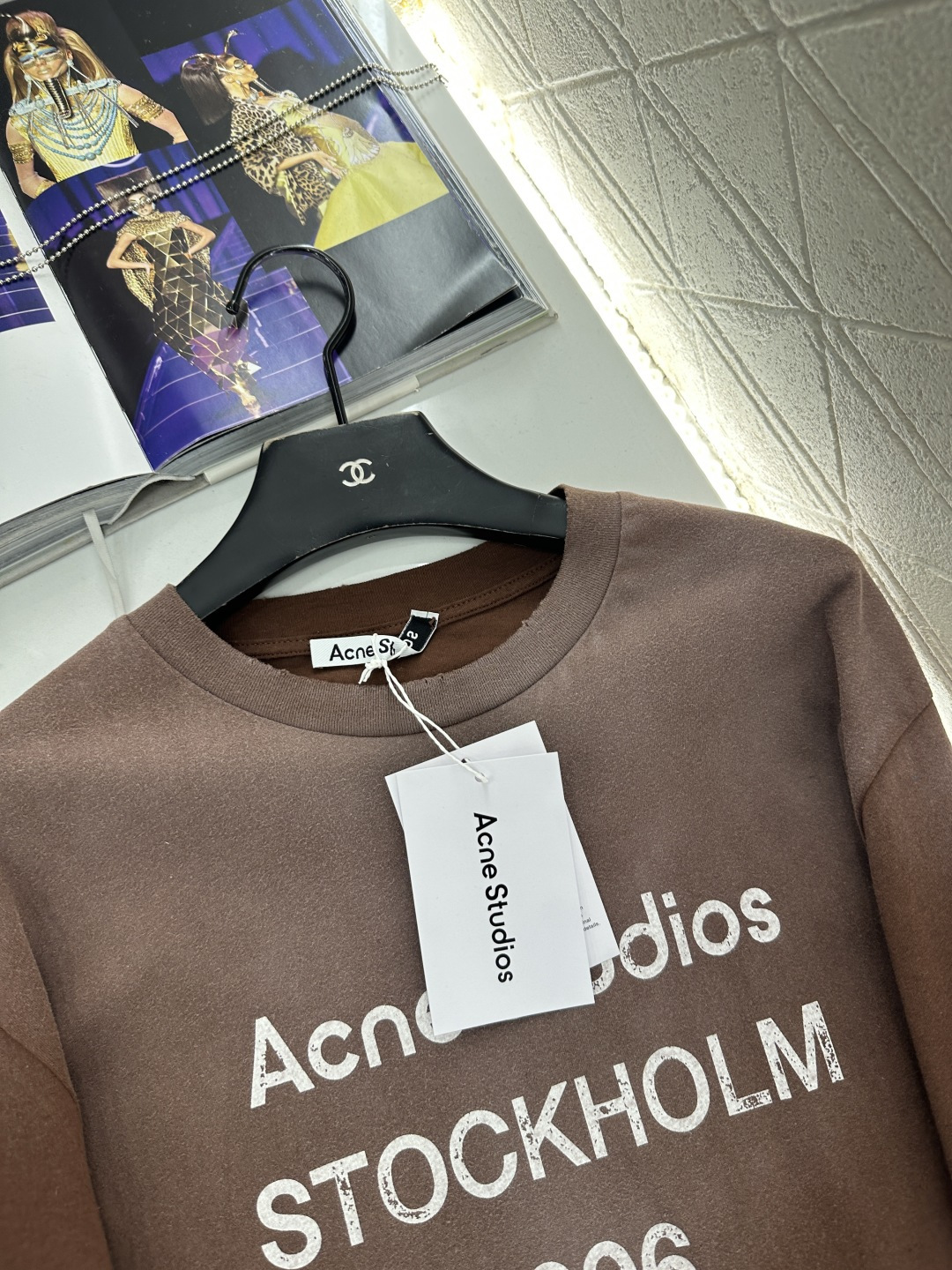 ♥Acne studio*♥2025新品上架 重工水洗做旧字母上衣定制YB亚麻棉材质，质感舒适，弹力好穿