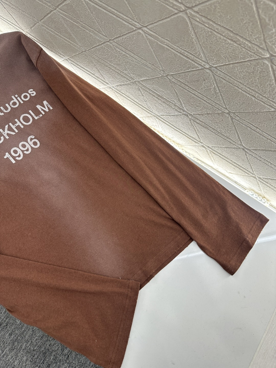 ♥Acne studio*♥2025新品上架 重工水洗做旧字母上衣定制YB亚麻棉材质，质感舒适，弹力好穿