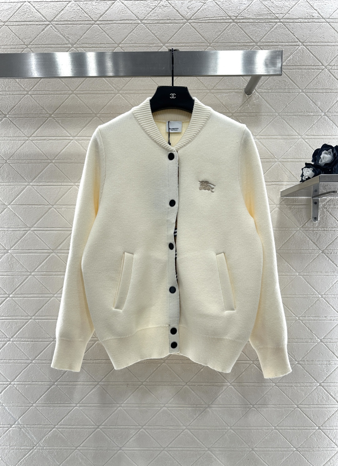 ♥BBR*♥2025新品上架 针织立领外套定制YB羊毛纱线织造，质感柔软，保暖亲肤，立领棒球外套版型，通