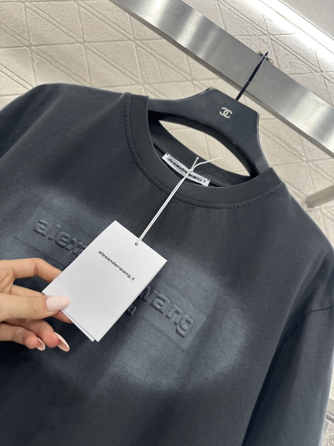 ♥Alexander wan*♥2026新品上架 扎染徽标𝑇𝑒𝑒定制YB原生全棉材质，质感细腻，舒适透气