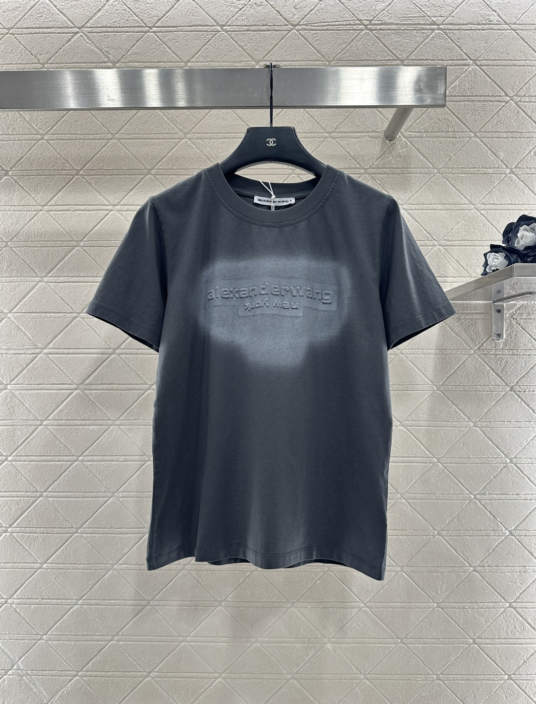 ♥Alexander wan*♥2026新品上架 扎染徽标𝑇𝑒𝑒定制YB原生全棉材质，质感细腻，舒适透气