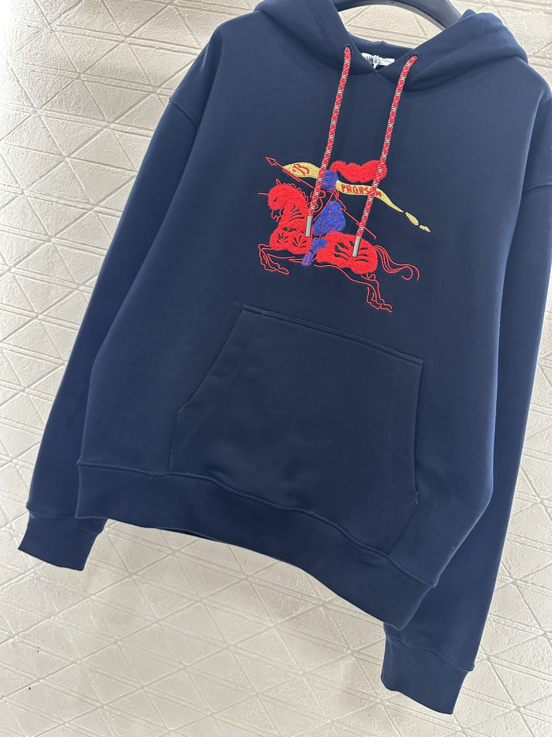 ♥BBR*♥2026新品上架贺岁刺绣战马连帽抽绳卫衣新年贺岁系列#定制YB原生全棉材质，穿搭舒适，质感十