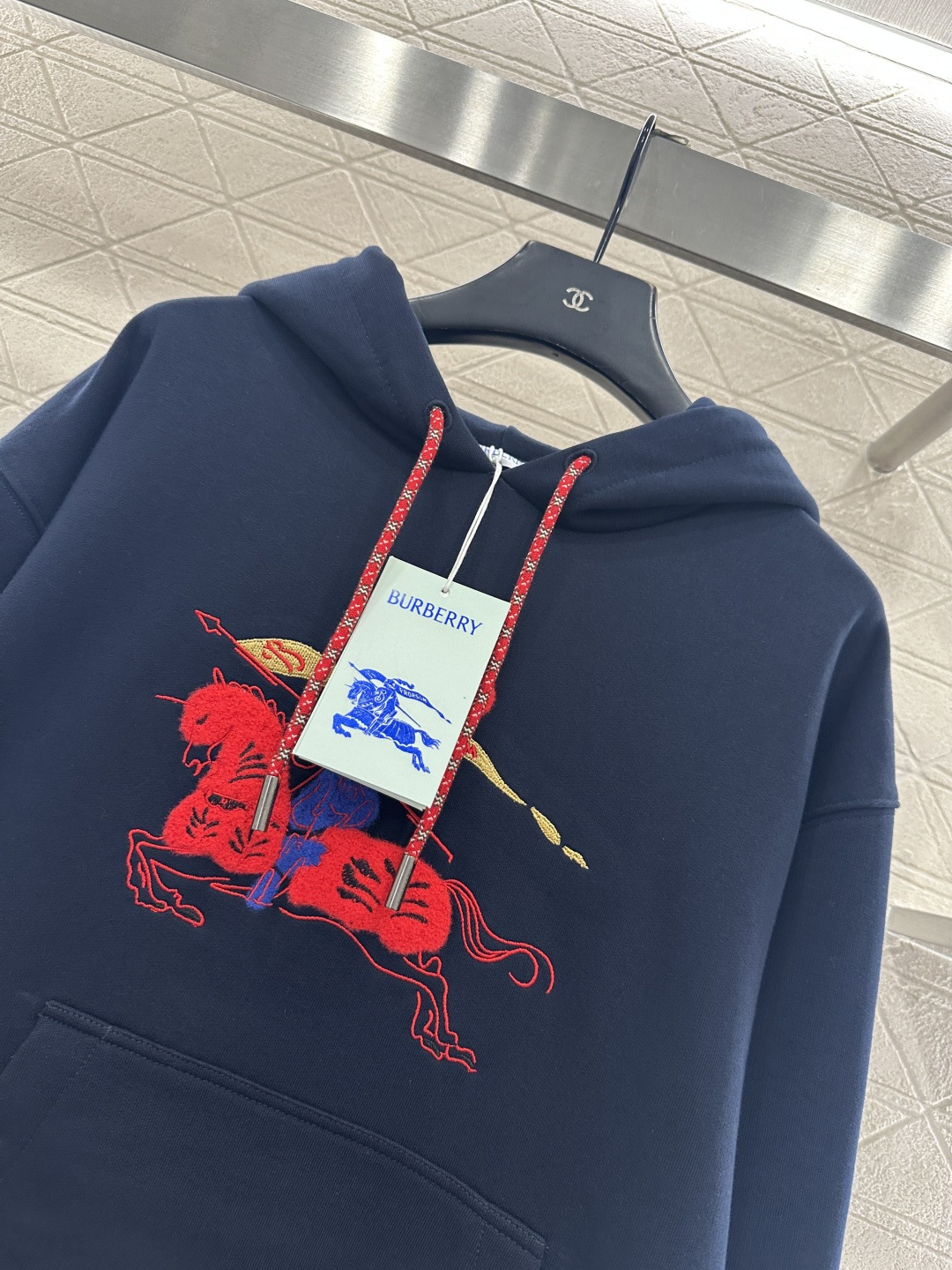 ♥BBR*♥2026新品上架贺岁刺绣战马连帽抽绳卫衣新年贺岁系列#定制YB原生全棉材质，穿搭舒适，质感十